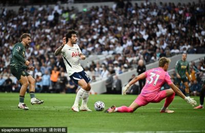 英超-热刺主场0-0闷平埃弗顿 遭遇开赛4轮不胜+0进球