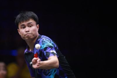 周启豪不敌张本智和，中国男子选手在澳门冠军赛全军覆没