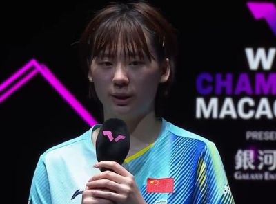 陈熠4-3早田希娜采访：做好7局准备，创冠军赛最佳，今晚全力以赴