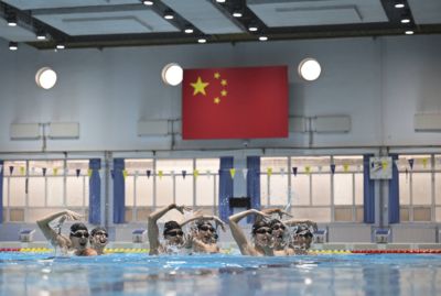 （体育）国家花样游泳队备战亚运会