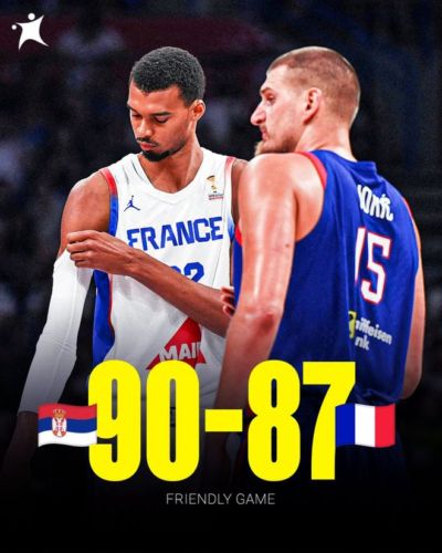 约基奇砍20+9+8！塞尔维亚男篮险胜法国 文班低迷10分6失误