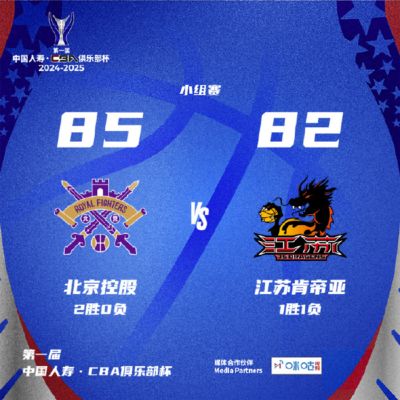 俱乐部杯-特莱斯24分北控胜江苏 陈国豪10分