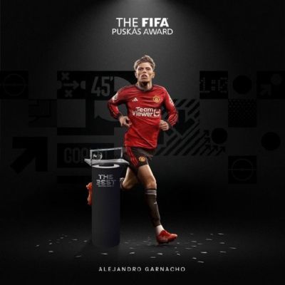 官方：加纳乔惊世倒勾当选FIFA2024普什卡斯奖