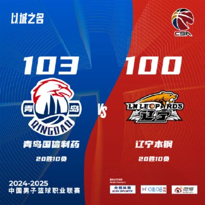 杨瀚森22+11青岛胜辽宁 王哲林13分上海胜江苏