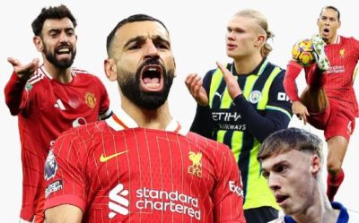英国足坛Top30球员：萨拉赫 帕尔默 萨卡前三