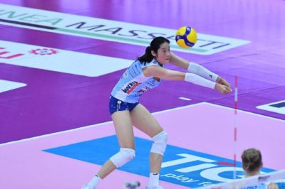 女排意大利杯科内3-0瓦莱福利亚晋级4强 朱婷10分