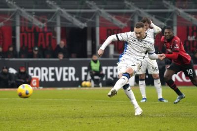 意大利杯-莱奥破门难救主 AC米兰1-2亚特兰大