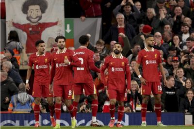 英超-萨拉赫点射加克波破门 利物浦2-0曼城
