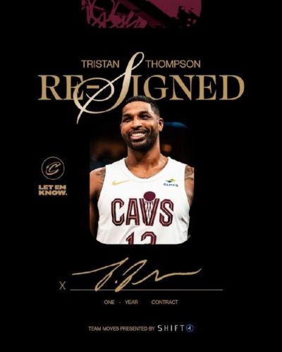 官宣:骑士一年合同签回TT 上赛季场均3.3+3.6