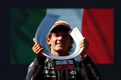 20岁安东内利再夺F1分站冠军，马德里首秀赛道难超车