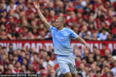 英超-福登直红哈兰德制胜球 十人曼城1-0客胜曼联