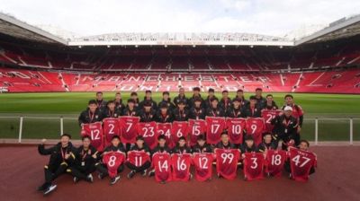 助力中国足球未来 U15国少选拔队赴英训练营