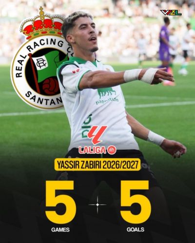 5轮5球闪耀西甲！21岁桑坦德前锋萨比里梦想加盟巴萨
