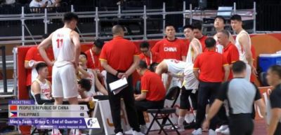 上半场两节30+，第三节只拿13分：中国男篮三节打完79-40领先菲律宾