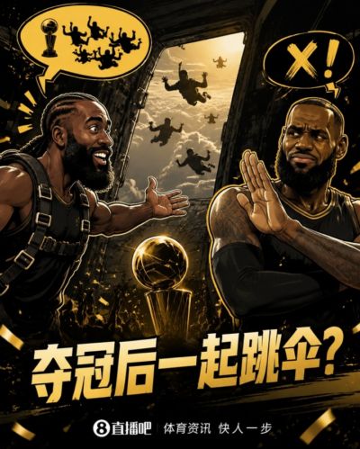 杰伦·布朗：我提议如果夺冠了全队一起跳伞 詹姆斯说才不要！