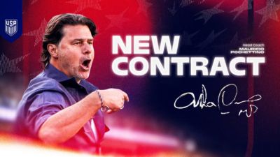 带队备战下届世界杯！官方：美国国家队主帅波切蒂诺续约至2030年