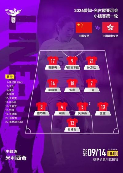 中国女足5比1击败中国香港女足队，亚运会迎来开门红，王霜下半场连进两球