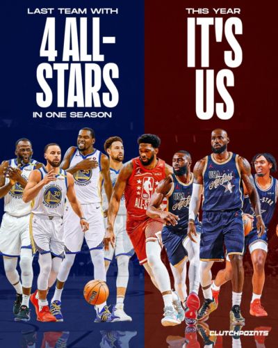 76人有望单赛季4位全明星？上次是2017&2018年的宇宙勇！