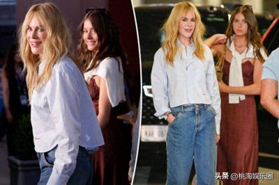 59岁妮可基德曼携小女儿惊艳亮相美网！母女罕见同框引来全场瞩目