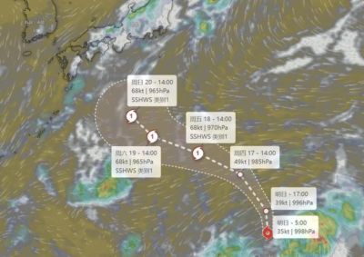 今年第25号台风“杜鹃”即将生成，名古屋亚运会或受到影响