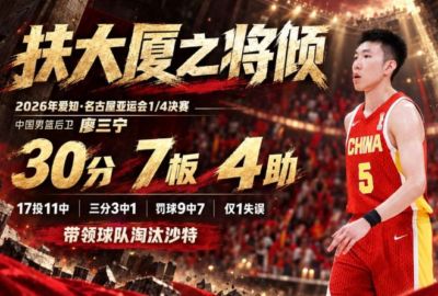 87-78险胜沙特！中国男篮晋级4强，廖三宁狂轰30分，半决赛不好打
