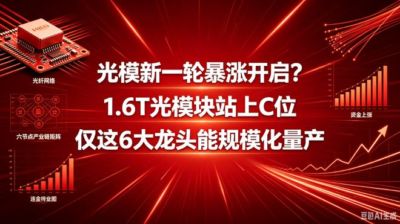 光模新一轮暴涨开启？1.6T光模块站上C位    仅这6大龙头能规模化量产