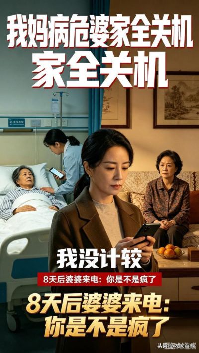 我妈病危婆家全关机，我没计较，8天后婆婆来电：你是不是疯了