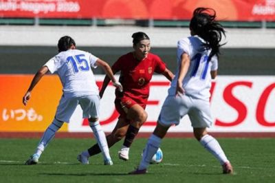 聚焦亚运 | 对阵全胜纪录戛然而止，中国女足1比1战平乌兹别克斯坦