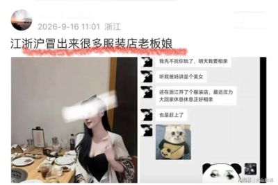 江浙沪“服装店老板娘”爆火！一张相亲截图炸出热议：相亲要查个税、做背调