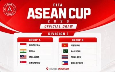 首届FIFA东南亚杯分组：印尼、马来西亚同组，越南、泰国同组