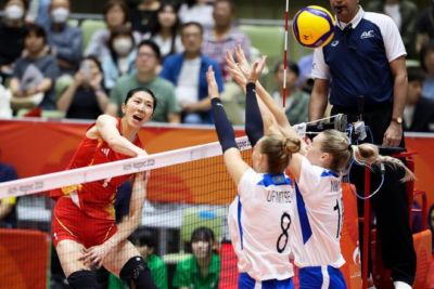亚运会小组赛：中国女排3-0哈萨克斯坦女排，两连胜晋级八强