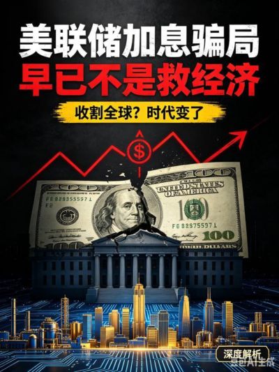 彻底看透！美联储加息早已不是救经济，是一场骗全世界的世纪骗局