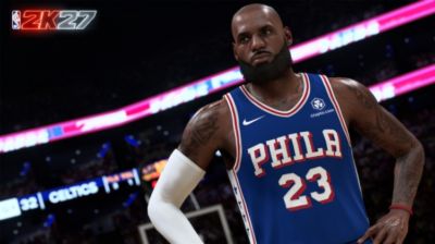 NBA2K27官推晒詹姆斯76人版2K游戏形象照：国王已经降临费城