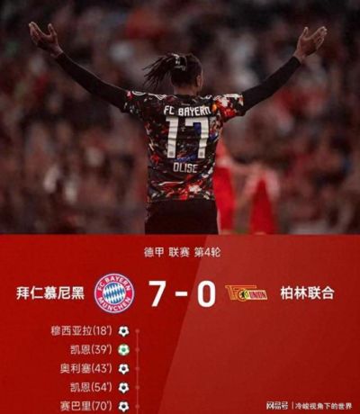 7-0！拜仁杀疯了，凯恩破纪录，奥利塞封神，拜仁还舍得卖他吗？