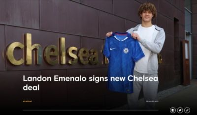 BBC：7名青训球员跟训切尔西一线队，前总监埃梅纳洛儿子表现亮眼