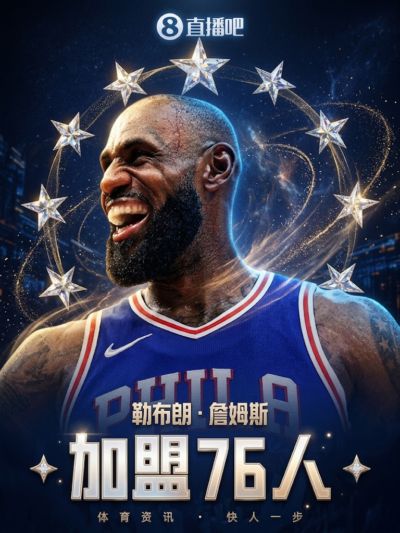 球队预计明天正式宣布~NBA官网：76人已签下勒布朗·詹姆斯