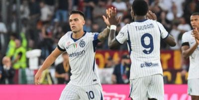 意甲榜首大战全胜终结，国米连追2球2-2客平罗马