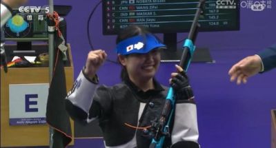 日本选手夺得女子10米气步枪冠军并打破赛会纪录，王子菲第5