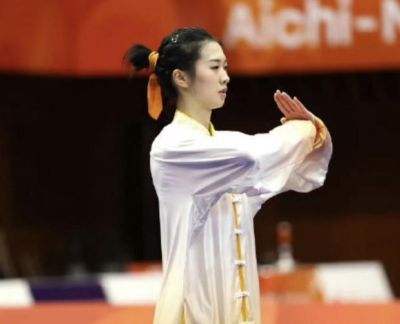 童心卫冕亚运会武术女子全能，为中国代表队夺得第四金
