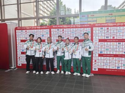 中国澳门队创历史！首次包揽亚运会冠亚军