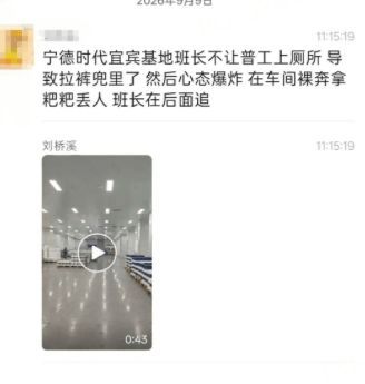 造谣“宁德时代宜宾基地班长不让普工上厕所”，男子被行拘