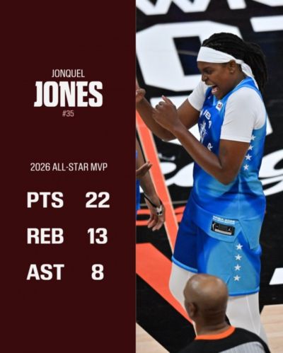 大满贯!琼奎尔·琼斯拿过MVP+FMVP+AMVP+总裁杯MVP WNBA历史首人