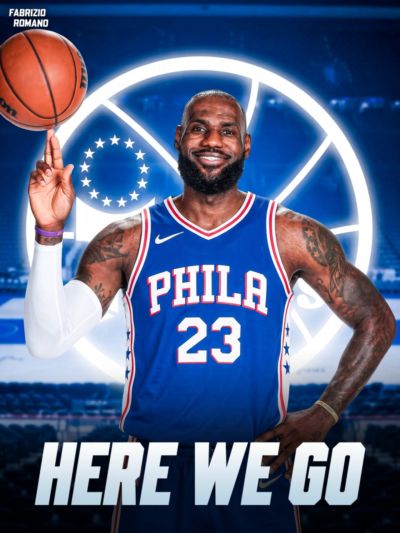 蹭热度🤣罗马诺：Here we go！勒布朗·詹姆斯与76人签约2年