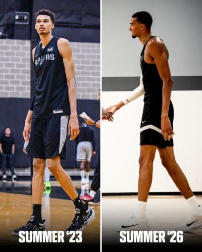 确实在增肌！ESPN晒菜鸟赛季的文班与其现今对比：这是个过程