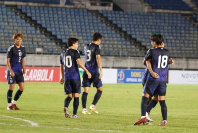 亚运男足八强已产生五个名额：日本7-0横扫吉尔吉斯斯坦