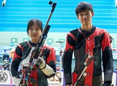 亚运会10米气步枪混团资格赛：王子菲盛李豪破世界纪录晋级决赛