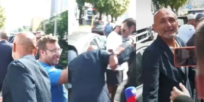 斯帕莱蒂和球迷合影时险些摔倒，球迷戏称尤文遭遇伤病魔咒