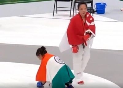 因为体重被判负！印度MMA选手心态崩了，跪地痛哭拒绝握手