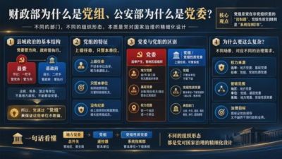 财政部为什么是党组、公安部为什么是党委？