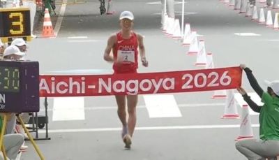 中国田径亚运200金！力压世界纪录保持者，石升吉夺半马竞走冠军
